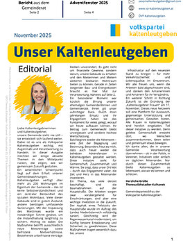 Unser Kaltenleutgeben November 2025